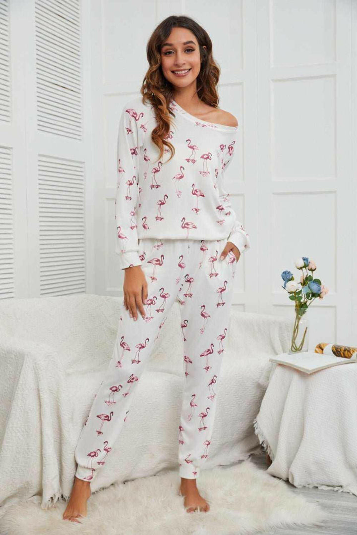 Flamingo Pajamas Set