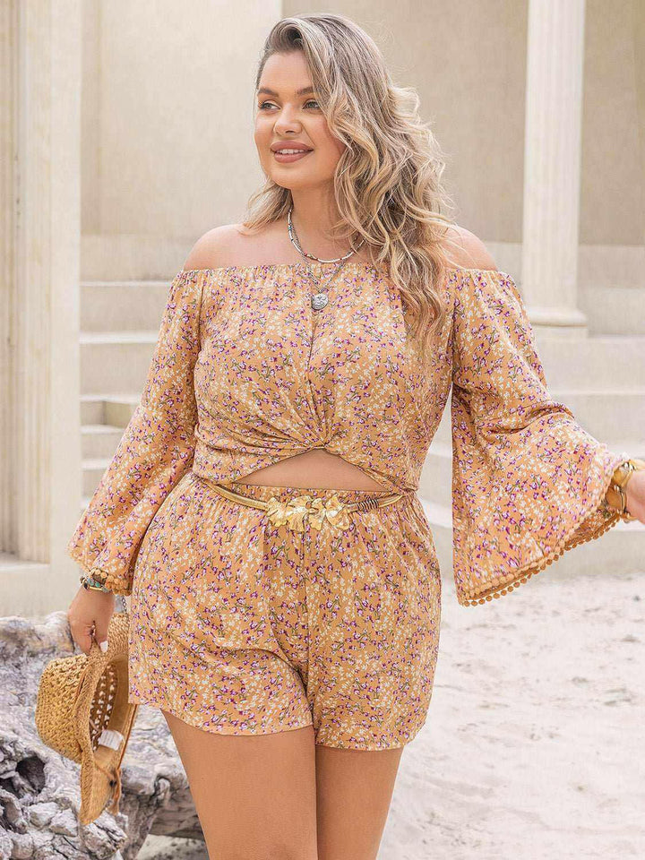 Floral Breeze Shorts and Top Set - Plus Size - The Rogue Daisy