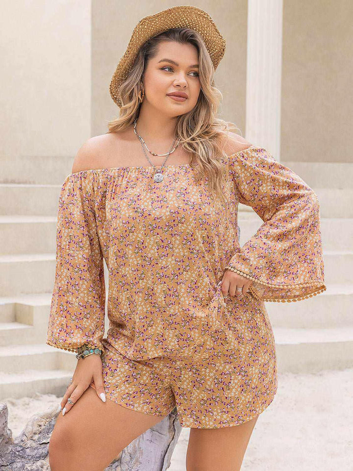 Floral Breeze Shorts and Top Set - Plus Size - The Rogue Daisy