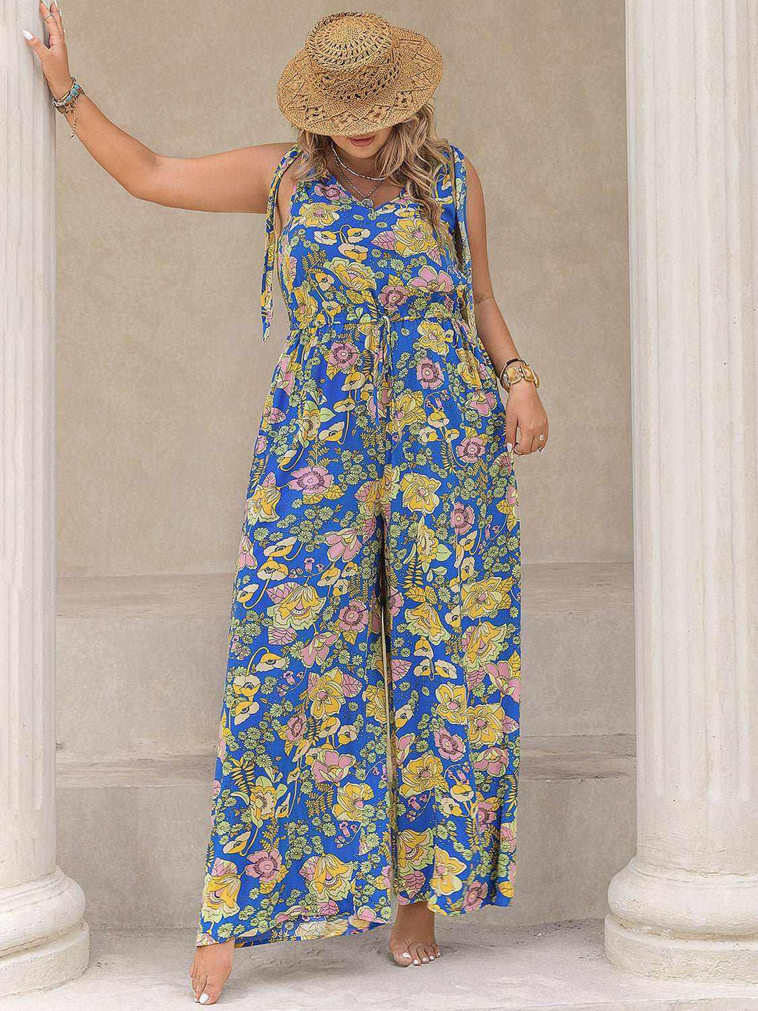 Floral Jumpsuit - Plus Size - The Rogue Daisy