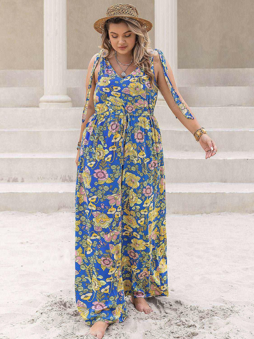 Floral Jumpsuit - Plus Size - The Rogue Daisy