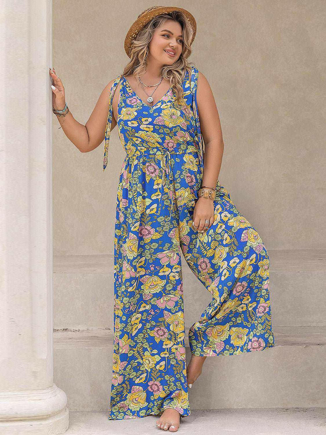 Floral Jumpsuit - Plus Size - The Rogue Daisy