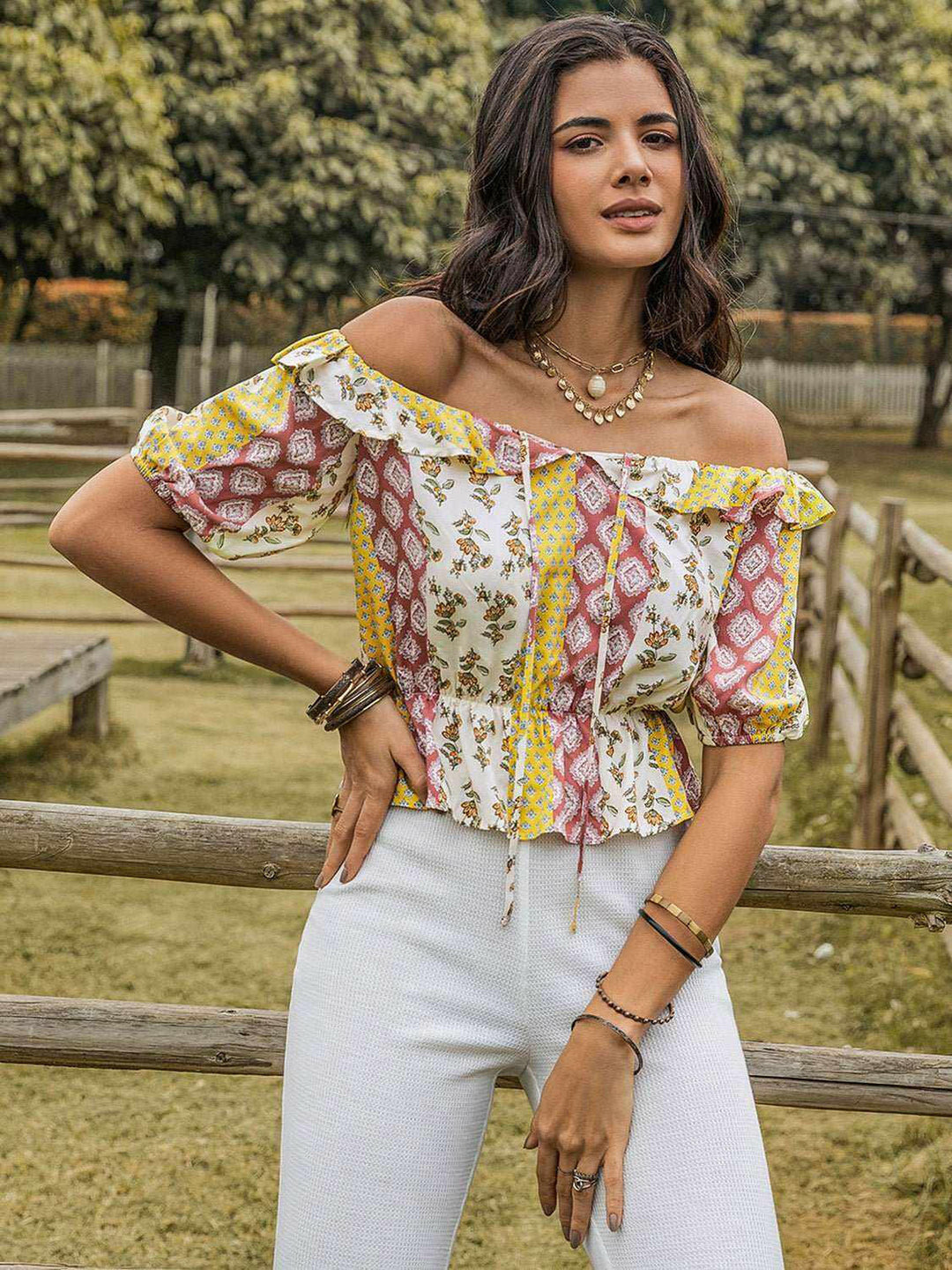 Floral Off-Shoulder Top