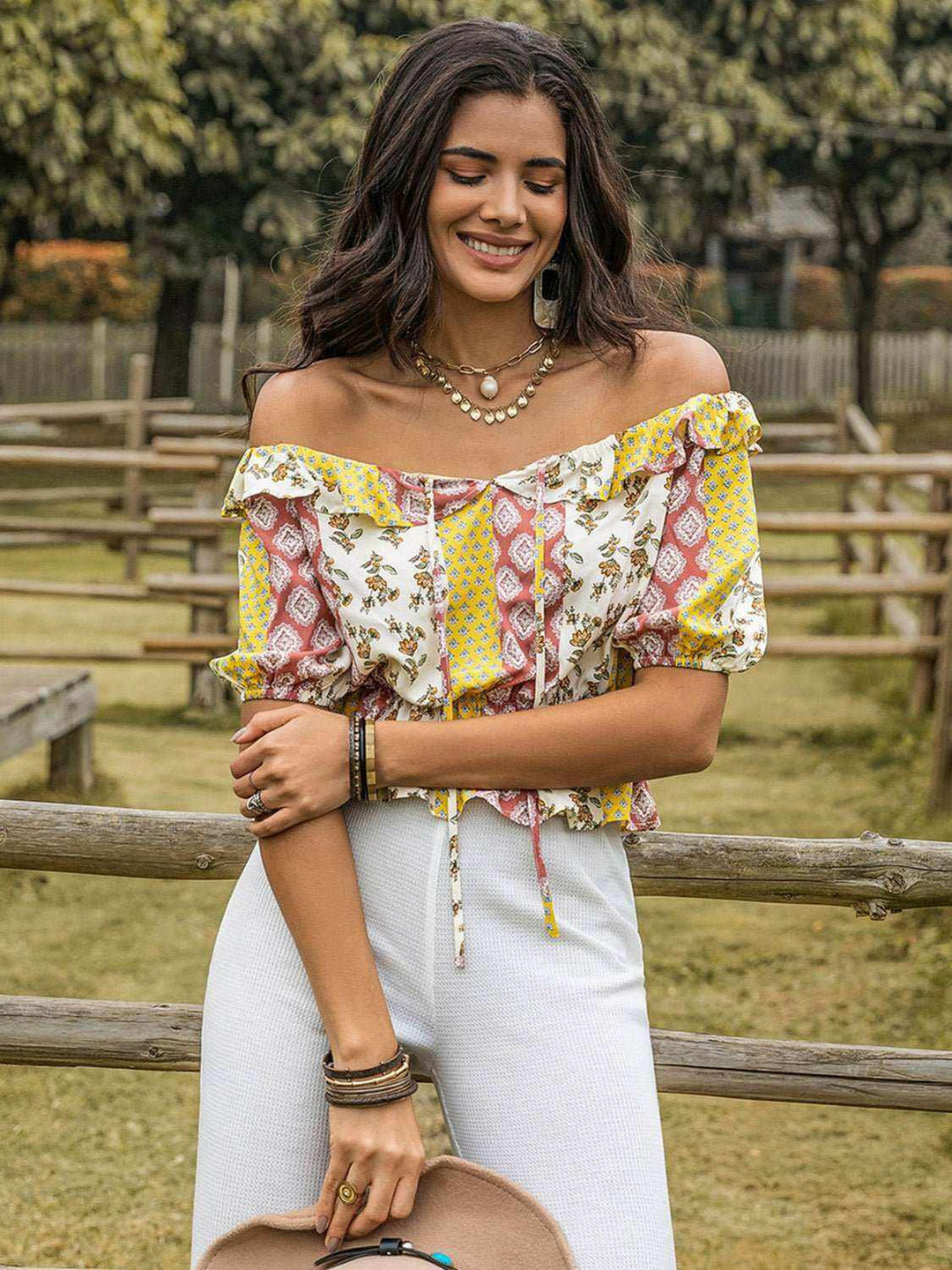 Floral Off-Shoulder Top