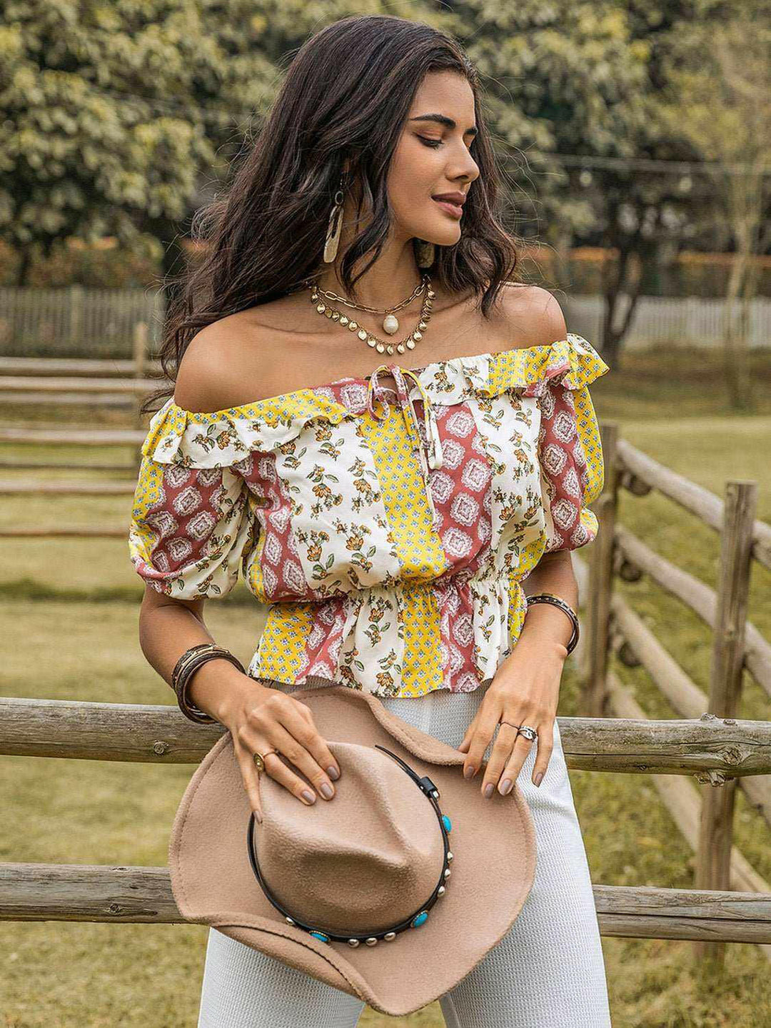 Floral Off-Shoulder Top