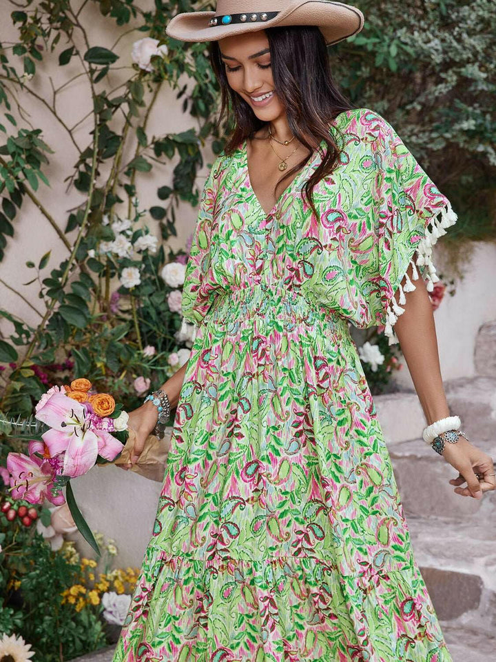 Garden Fiesta Midi Dress - The Rogue Daisy