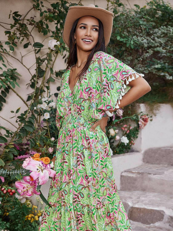 Garden Fiesta Midi Dress - The Rogue Daisy