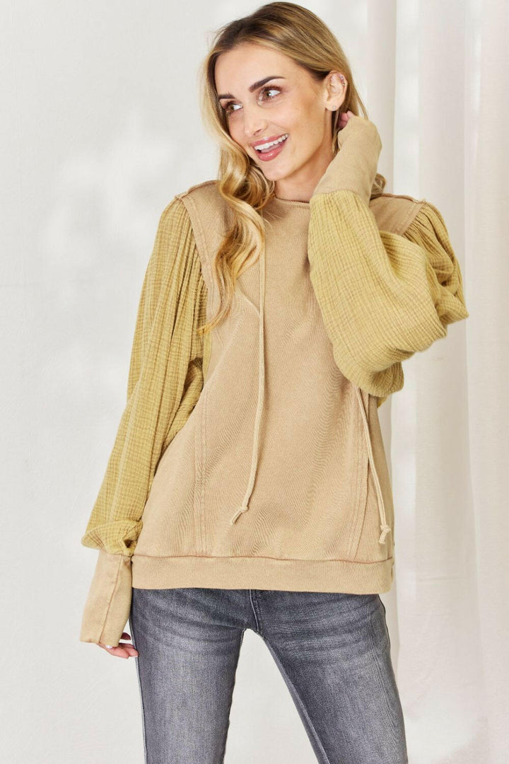 HEYSON Mineral Wash Cotton Gauze Terry Hoodie - Full Size - The Rogue Daisy