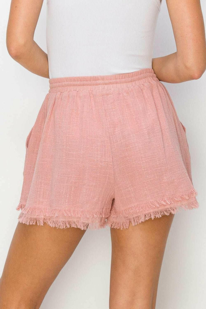 HYFVE Drawstring Frayed Shorts - The Rogue Daisy