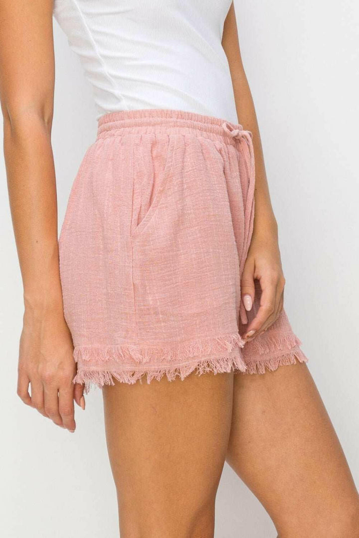 HYFVE Drawstring Frayed Shorts - The Rogue Daisy