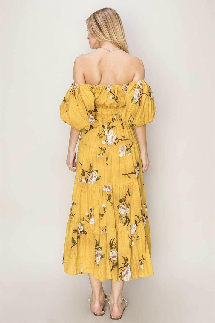 HYFVE Floral Puff Sleeve Tiered Dress - The Rogue Daisy