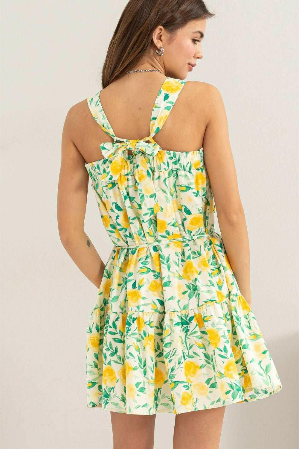 HYFVE Floral Tie Shoulder Mini Dress - The Rogue Daisy