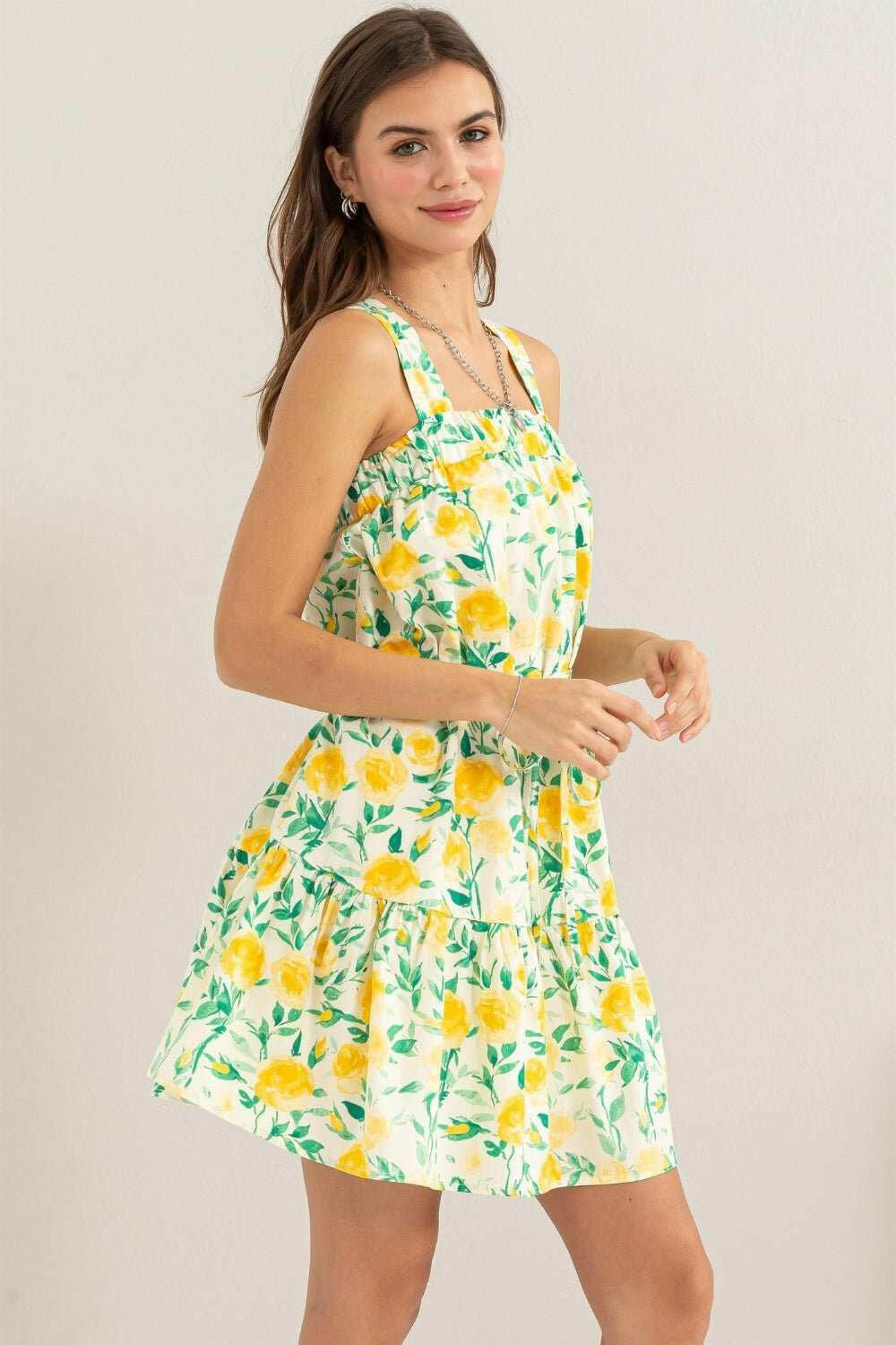 HYFVE Floral Tie Shoulder Mini Dress - The Rogue Daisy