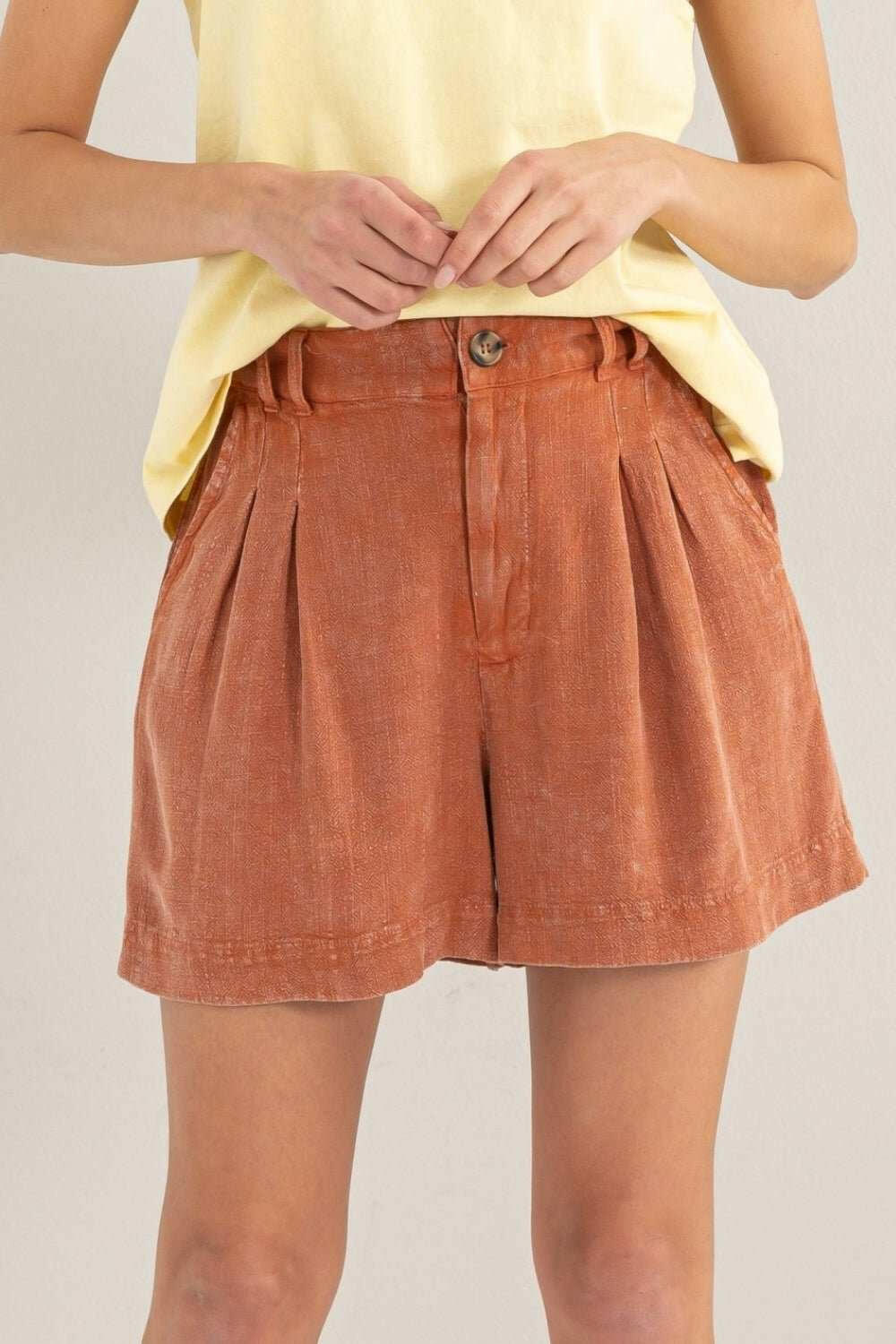 HYFVE High Waist Pleated Shorts - The Rogue Daisy