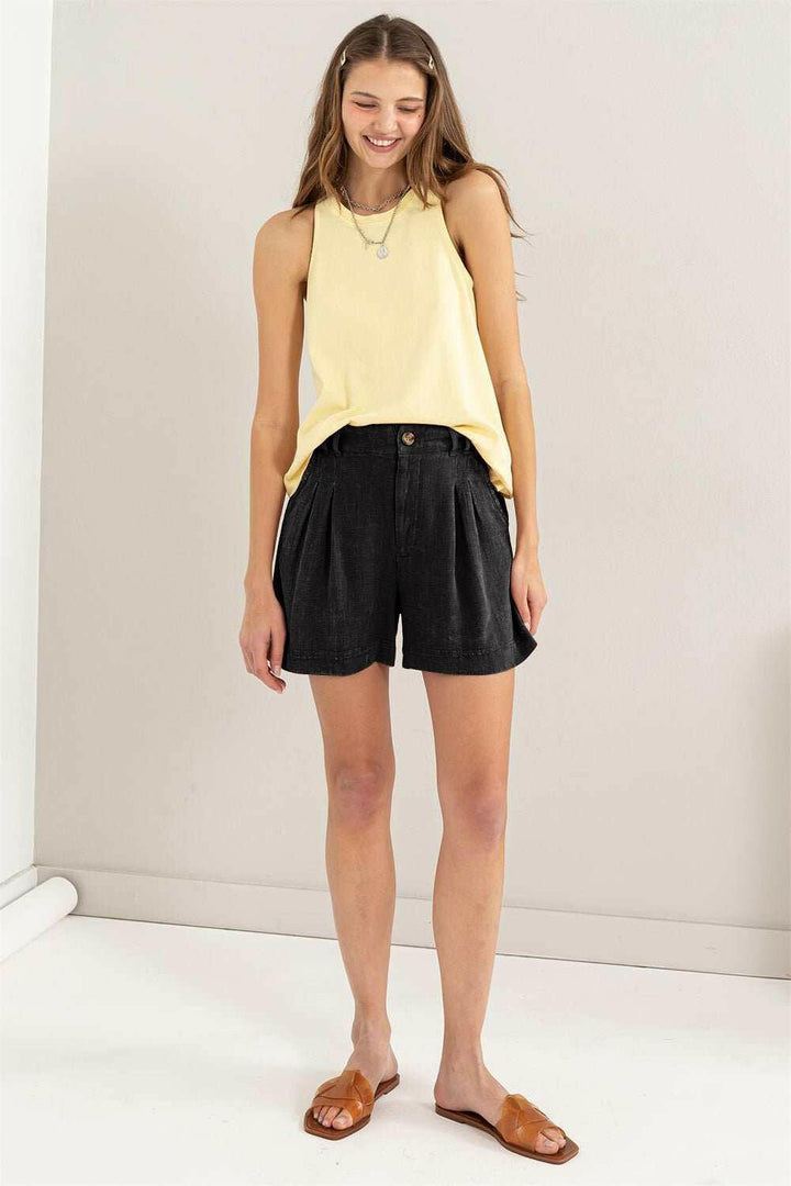 HYFVE High Waist Pleated Shorts - The Rogue Daisy