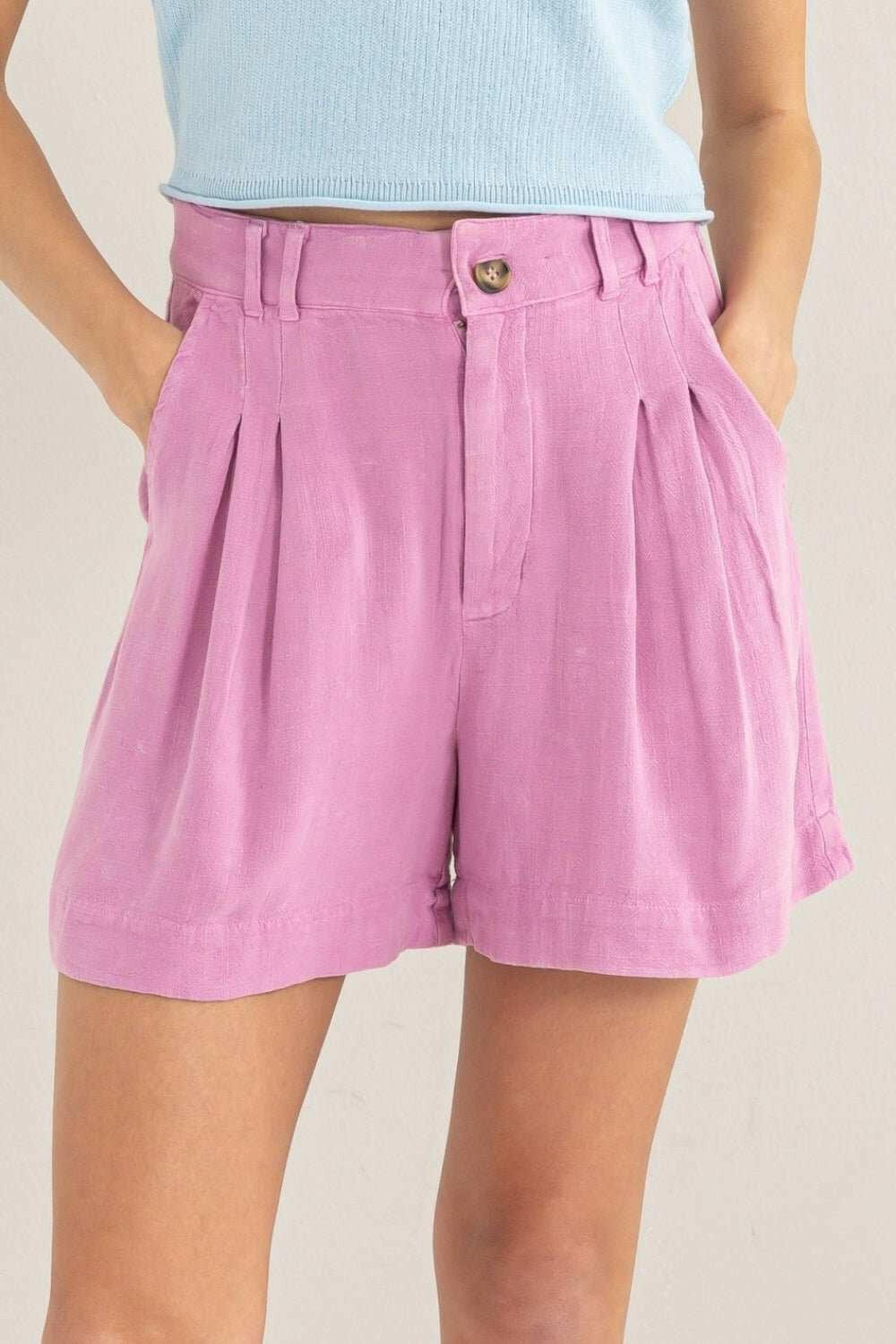 HYFVE High Waist Pleated Shorts - The Rogue Daisy