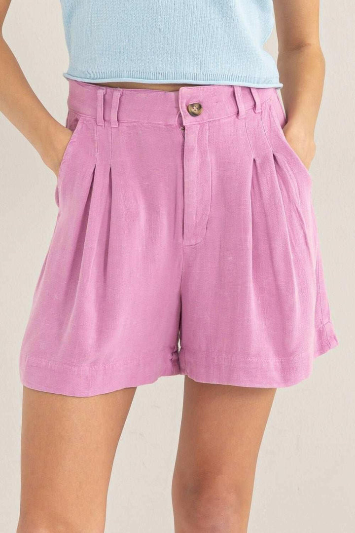 HYFVE High Waist Pleated Shorts - The Rogue Daisy