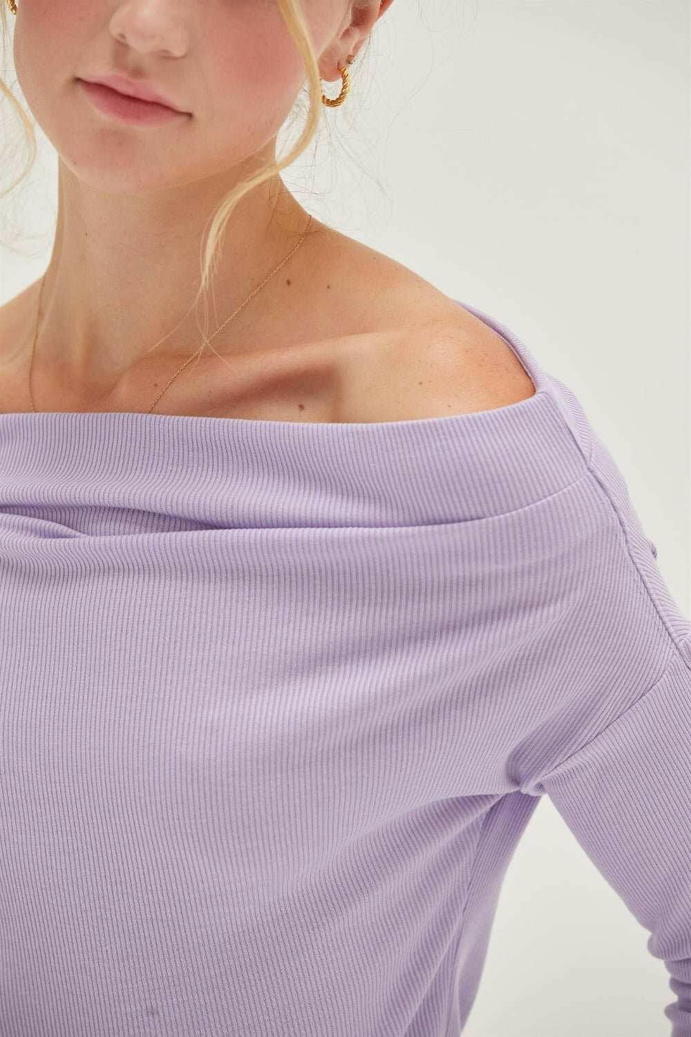 HYFVE Off Shoulder Ribbed Knit Top - The Rogue Daisy