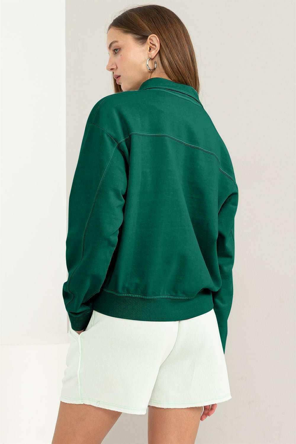 HYFVE Quarter - Zip Drop Shoulder Sweatshirt - The Rogue Daisy