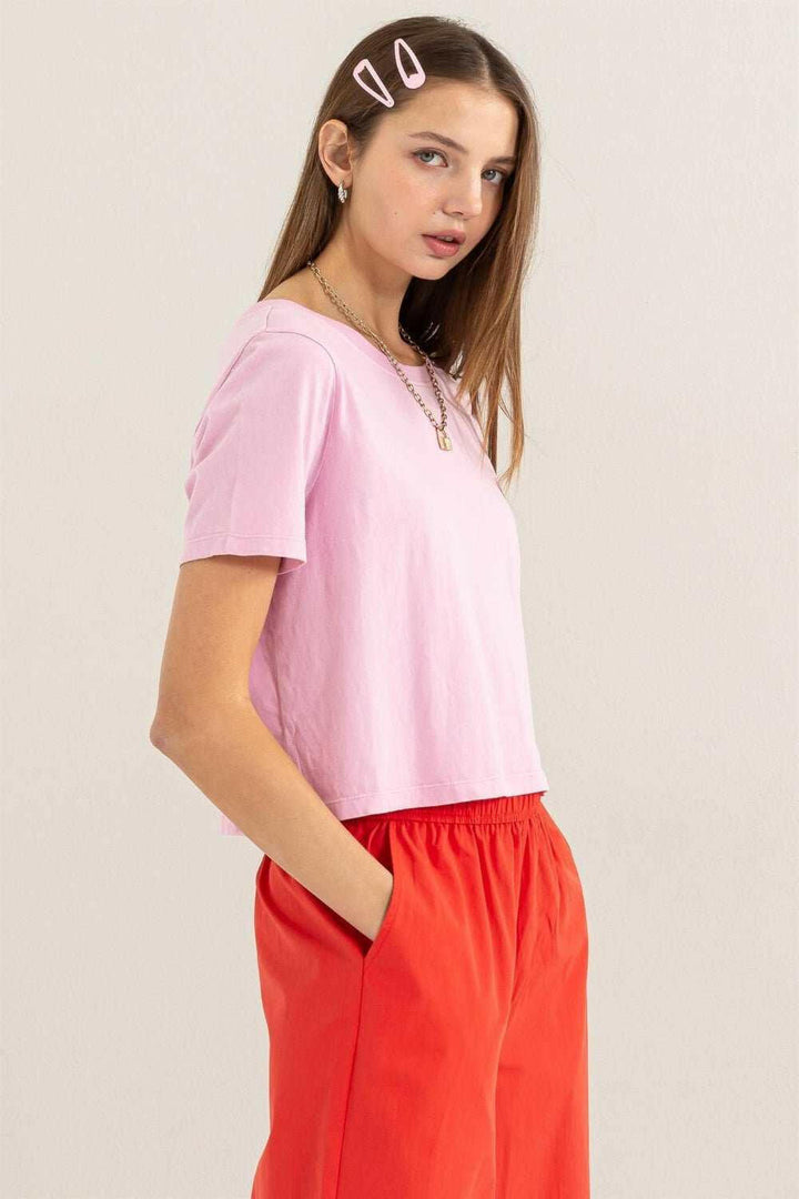 HYFVE Round Neck Cropped T - Shirt - The Rogue Daisy