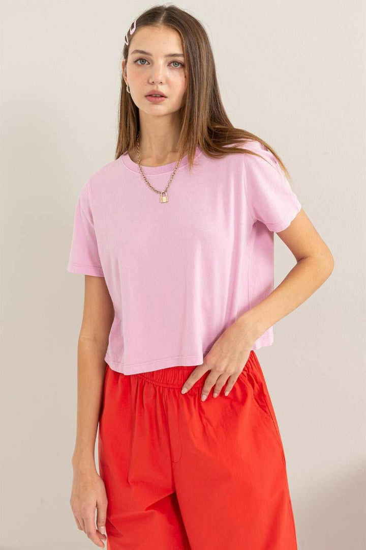 HYFVE Round Neck Cropped T - Shirt - The Rogue Daisy