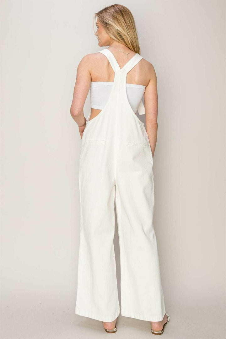 HYFVE Washed Twill Knotted Strap Overalls - The Rogue Daisy