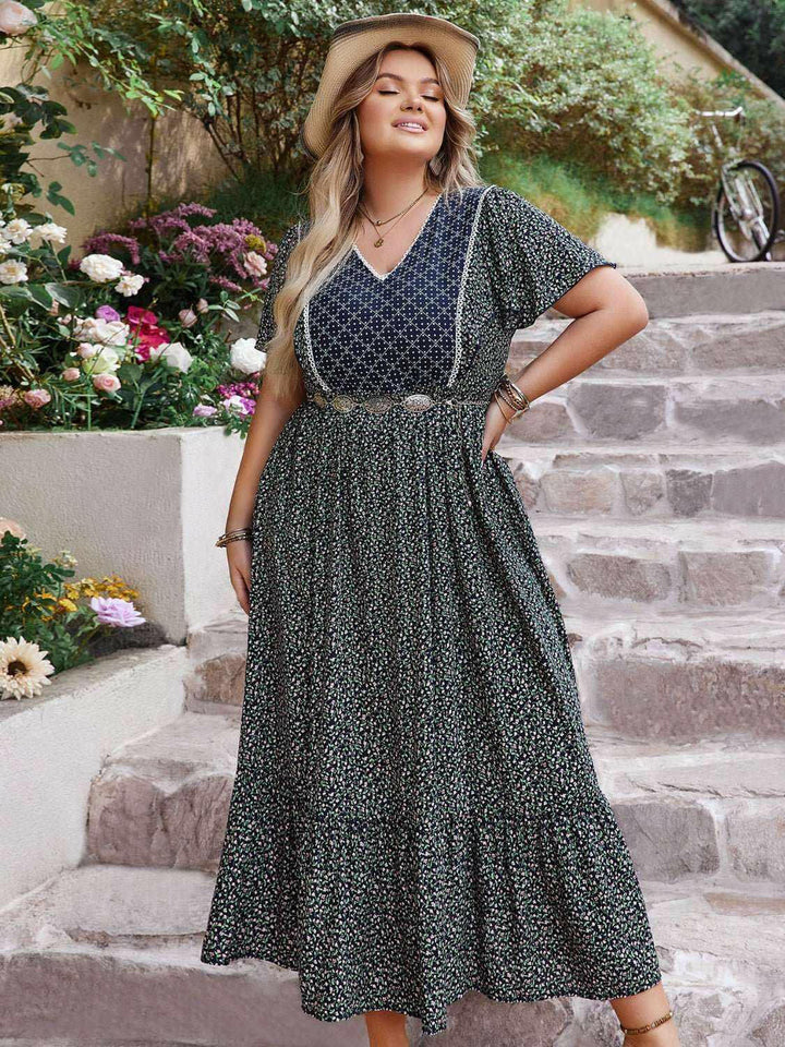 Indigo Mosaic Boho Maxi Dress - Plus Size - The Rogue Daisy