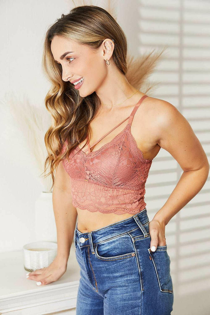 JadyK Luna Crisscross Front Lace Bralette - The Rogue Daisy