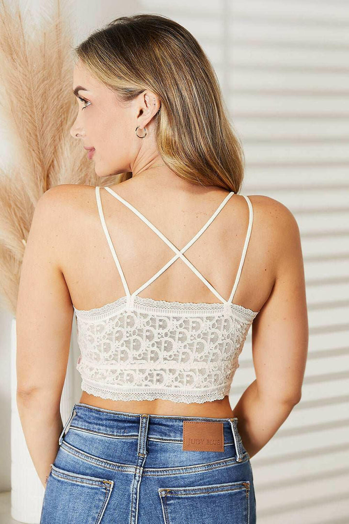 JadyK Michael Crisscross Double - Strap Lace Bralette - The Rogue Daisy