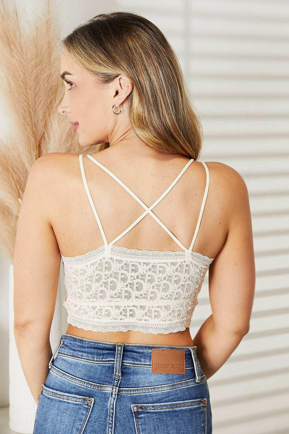 JadyK Michael Crisscross Double - Strap Lace Bralette - The Rogue Daisy