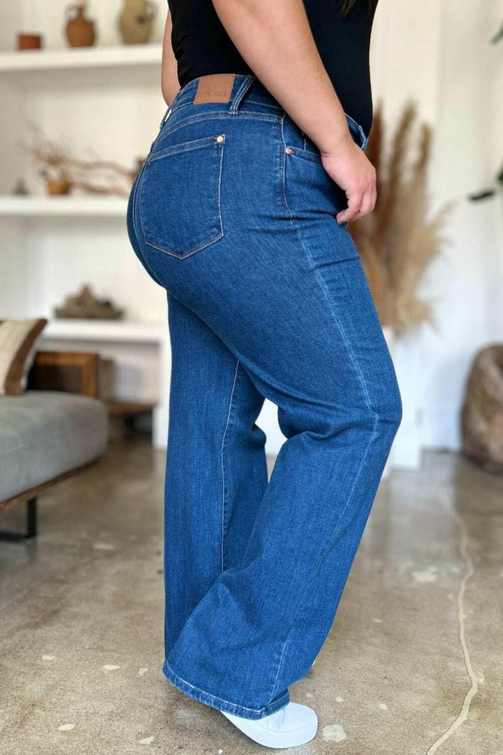 Judy Blue High Rise Straight Jeans - Full Size - The Rogue Daisy