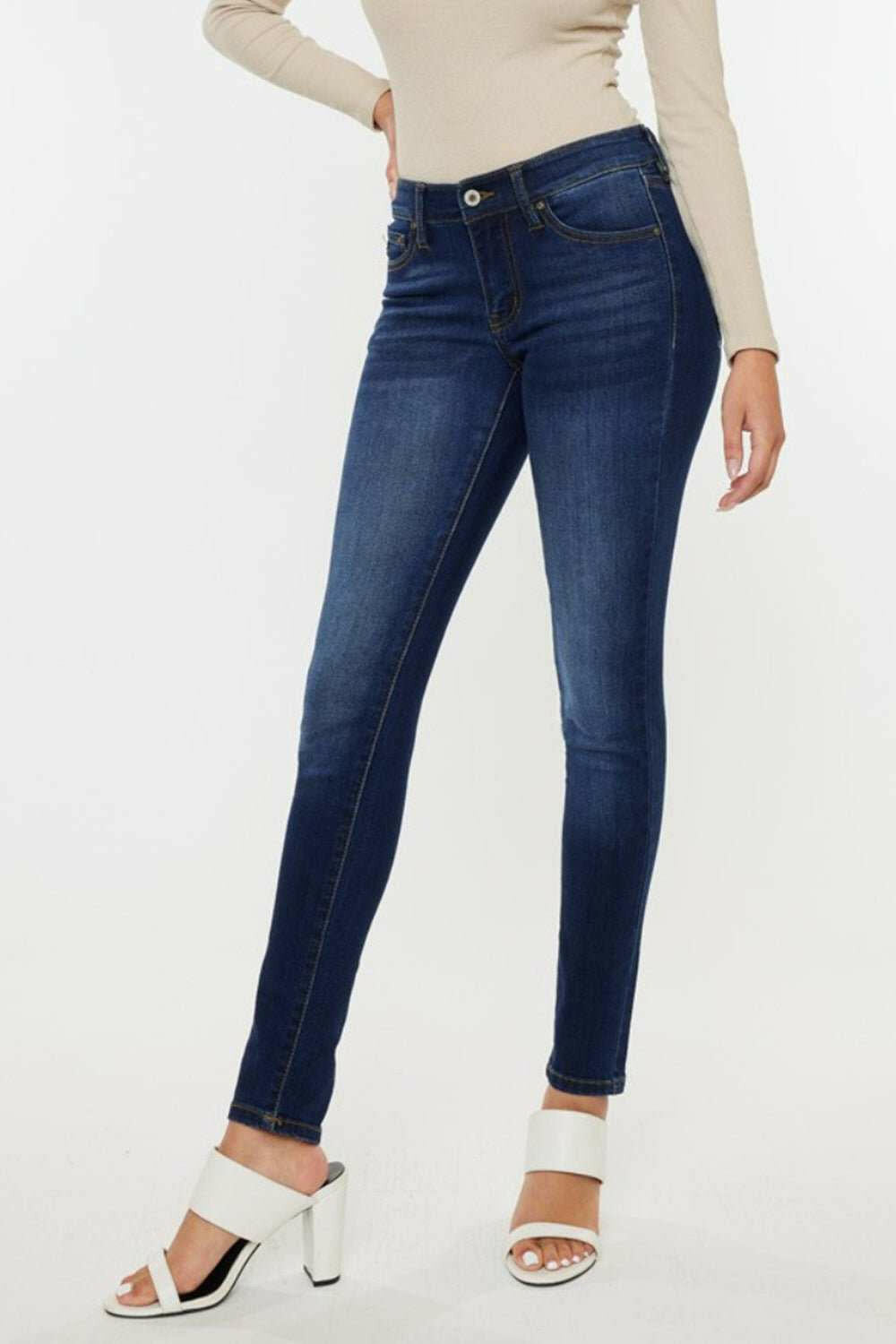 Kancan Mid Rise Gradient Skinny Jeans - The Rogue Daisy