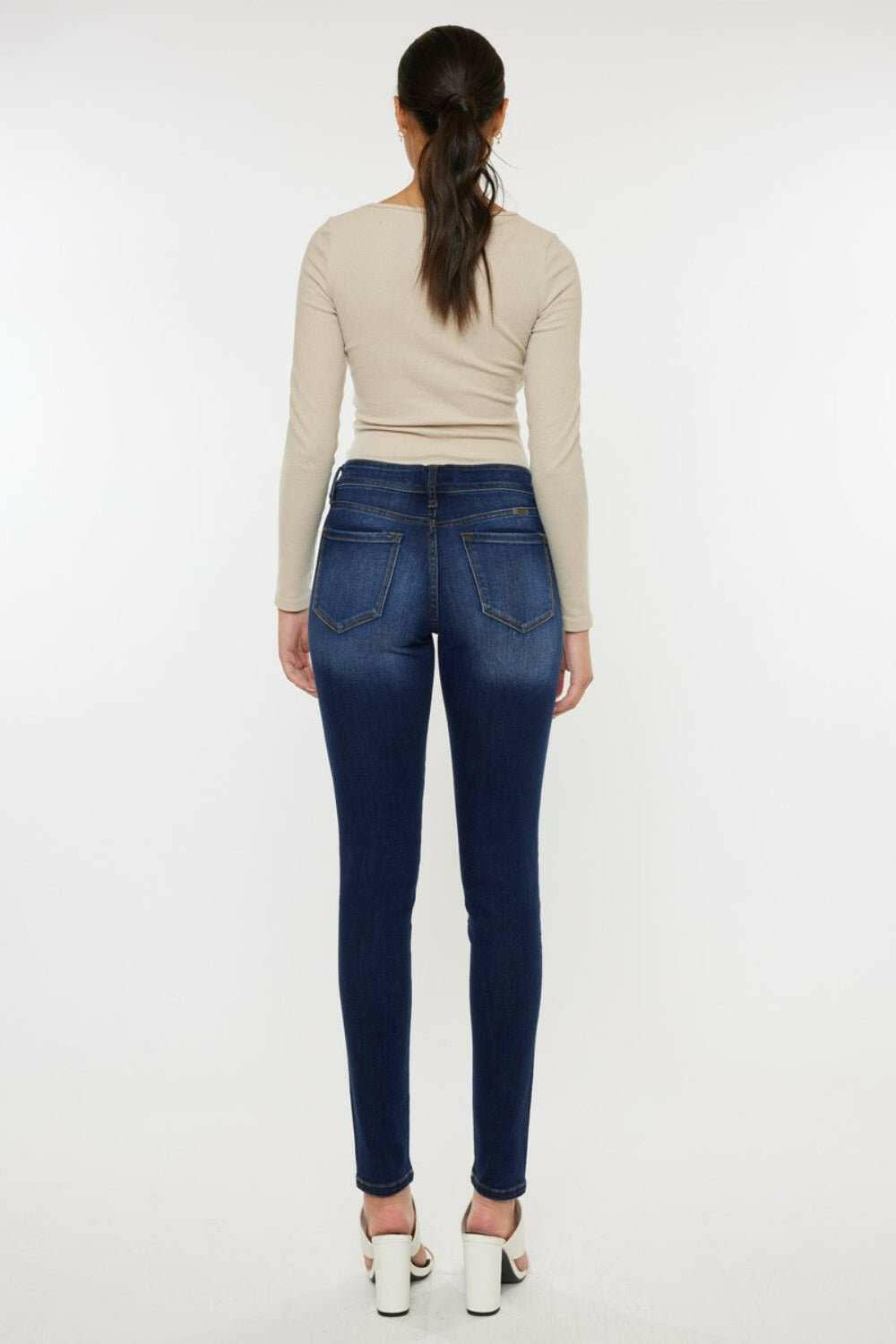 Kancan Mid Rise Gradient Skinny Jeans - The Rogue Daisy