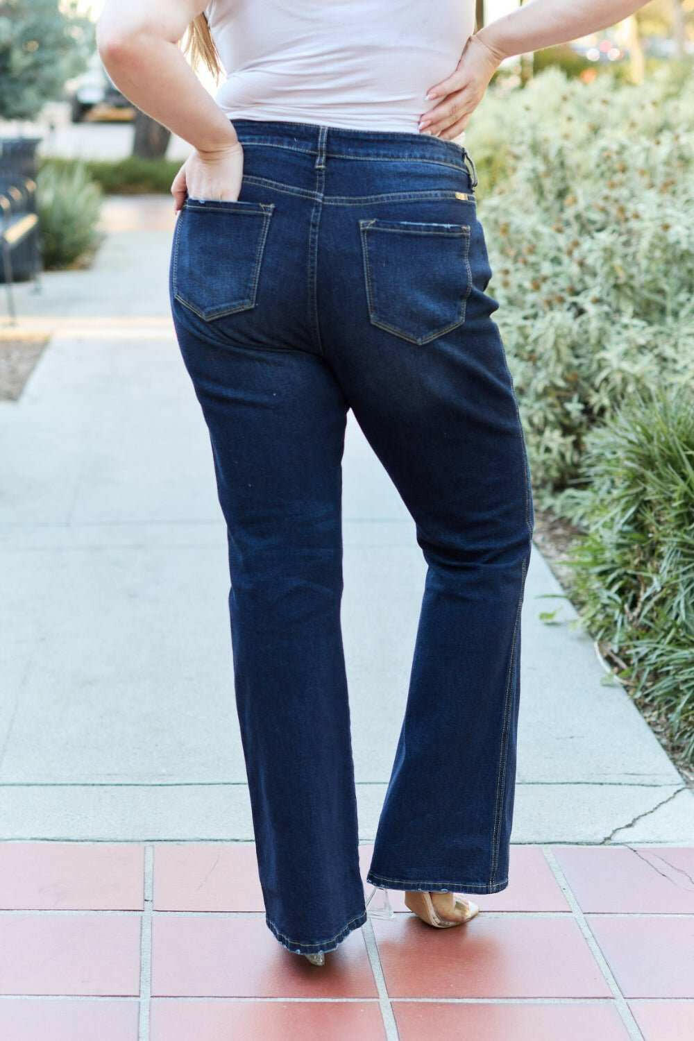 Kancan Slim Bootcut Jeans - Full Size - The Rogue Daisy