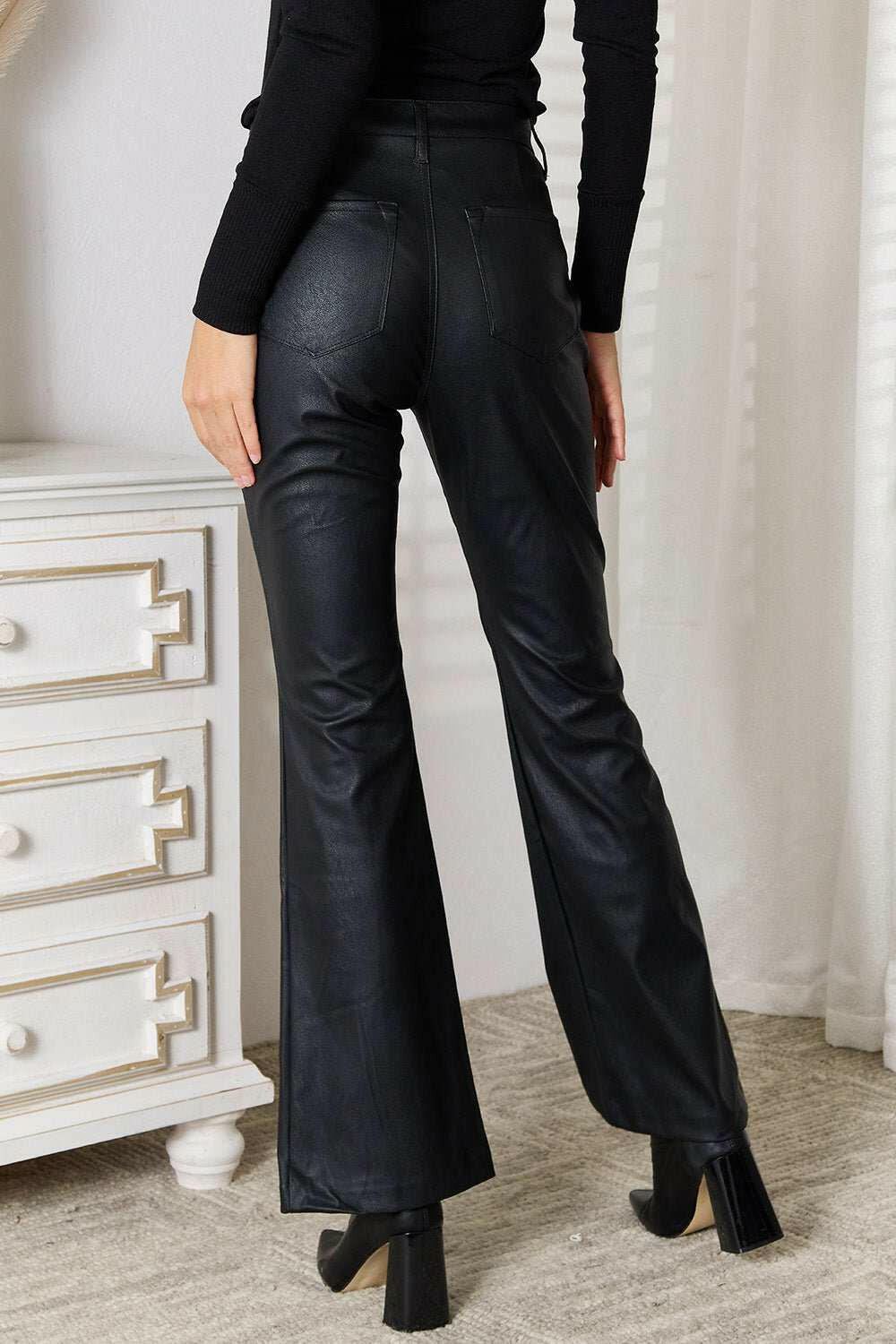 Kancan Slit Flare Leg Pants - The Rogue Daisy