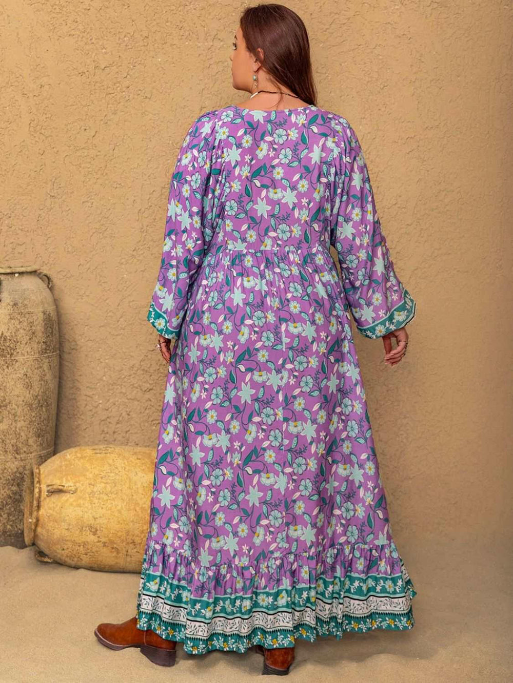 Lavender Fields Boho Maxi Dress - Plus Size - The Rogue Daisy