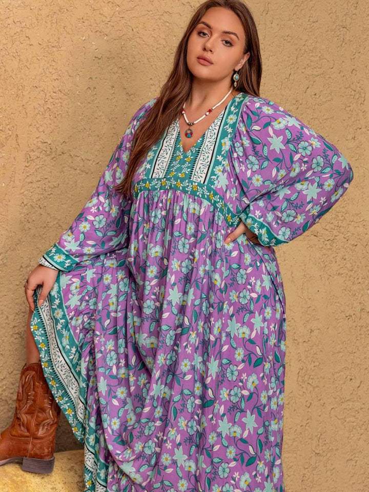 Lavender Fields Boho Maxi Dress - Plus Size - The Rogue Daisy