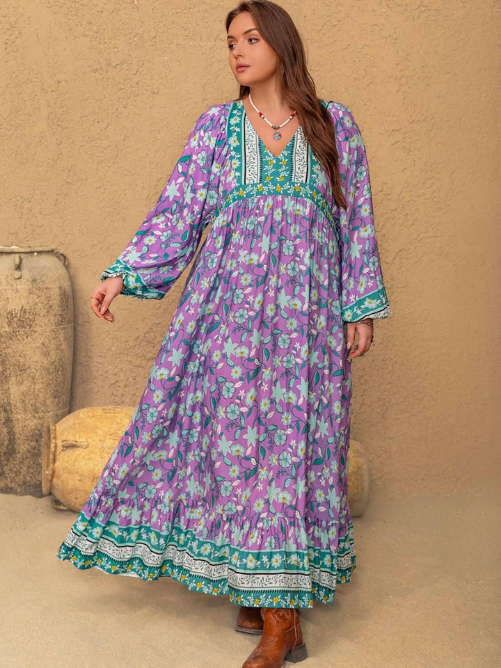 Lavender Fields Boho Maxi Dress - Plus Size - The Rogue Daisy