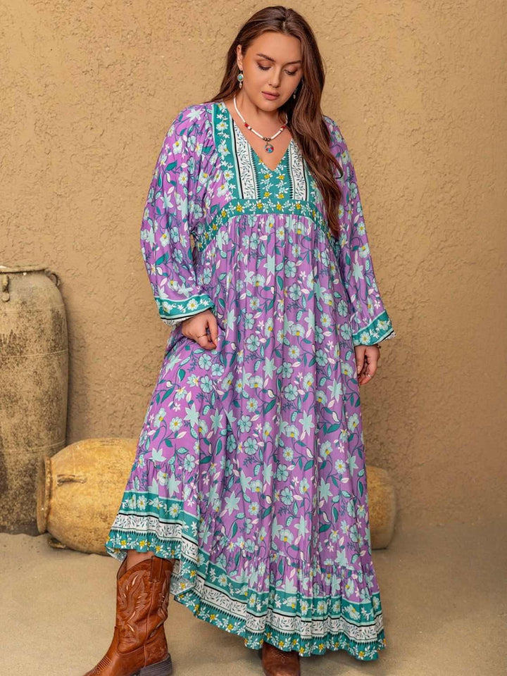 Lavender Fields Boho Maxi Dress - Plus Size - The Rogue Daisy