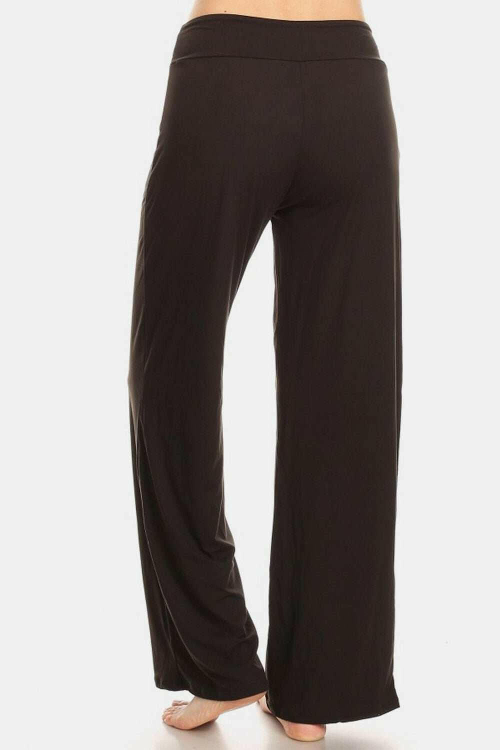 Leggings Depot High Waist Drawstring Wide Leg Pants - The Rogue Daisy