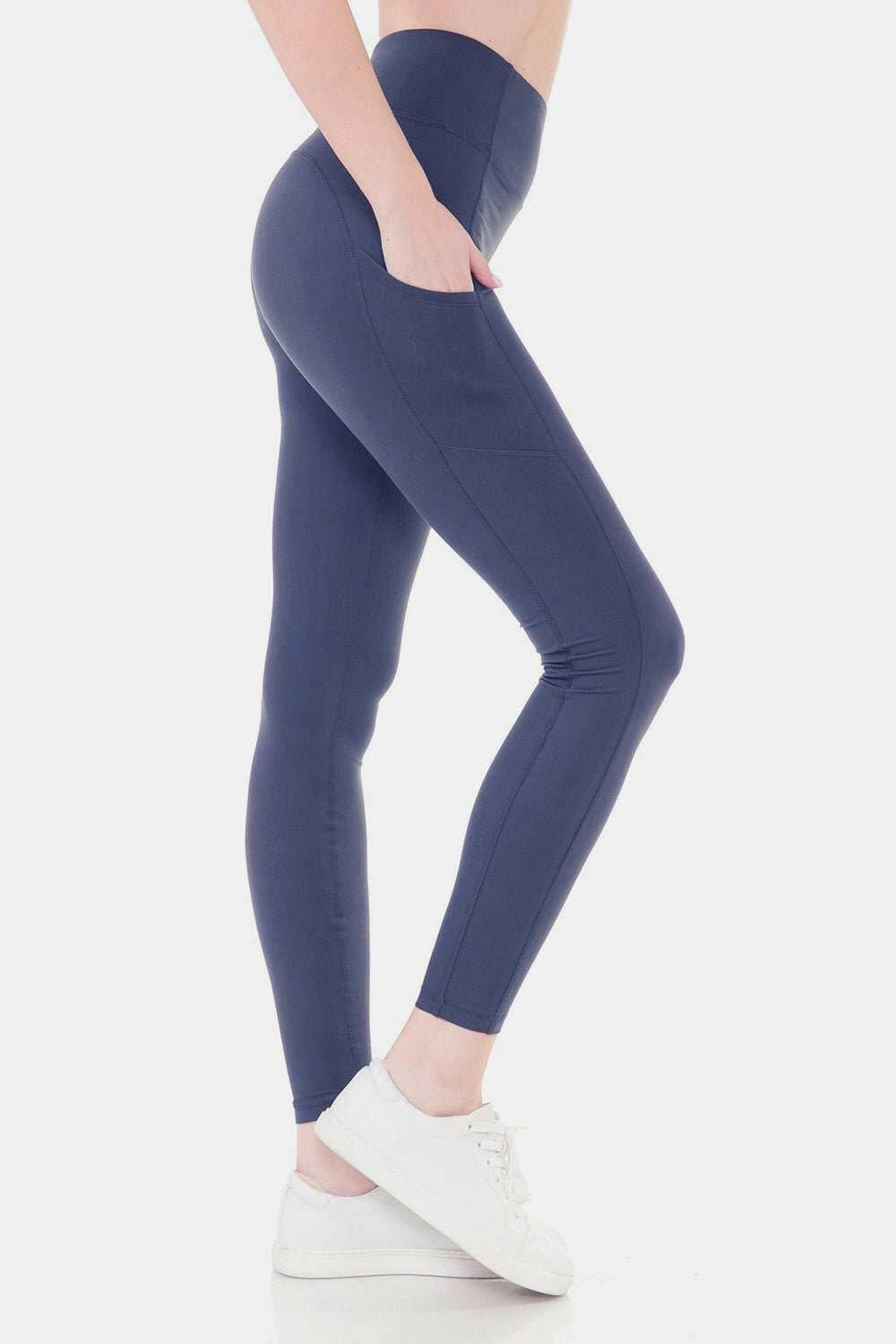 Leggings Depot High Waist Wide Waistband Leggings - The Rogue Daisy