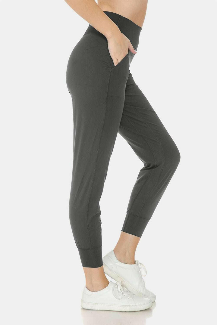 Leggings Depot Wide Waistband Slim Active Joggers - The Rogue Daisy