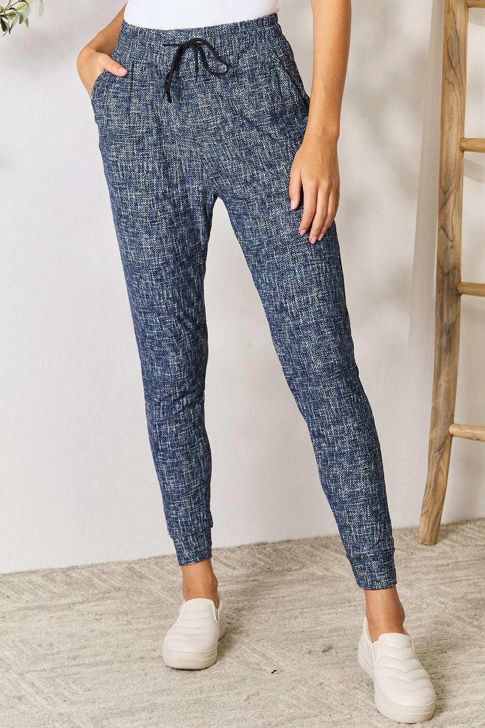 LOVEIT Heathered Drawstring Joggers with Pockets - The Rogue Daisy