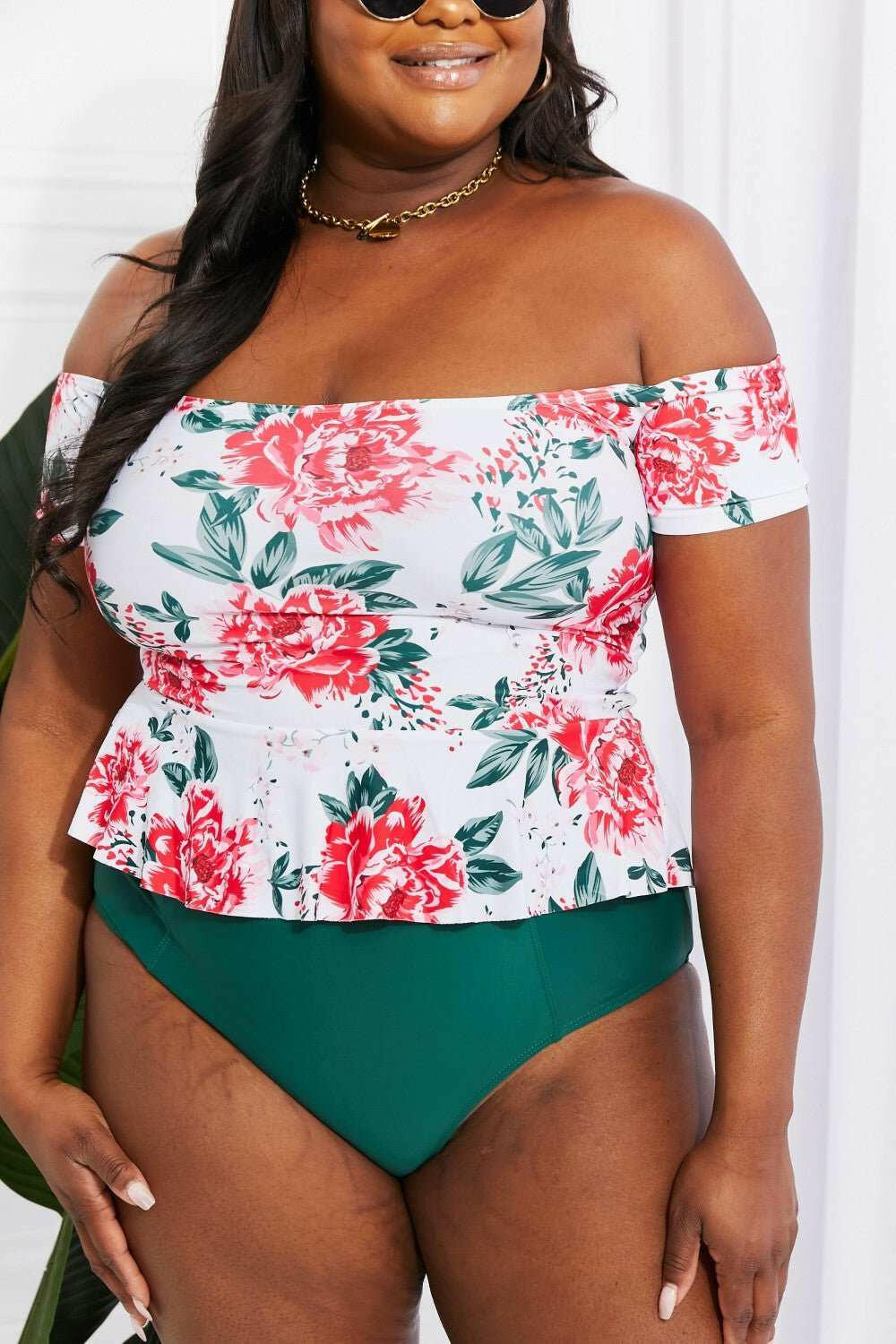 Marina West Swim 'Coastal Cutie' Off - Shoulder Swim Tankini - The Rogue Daisy