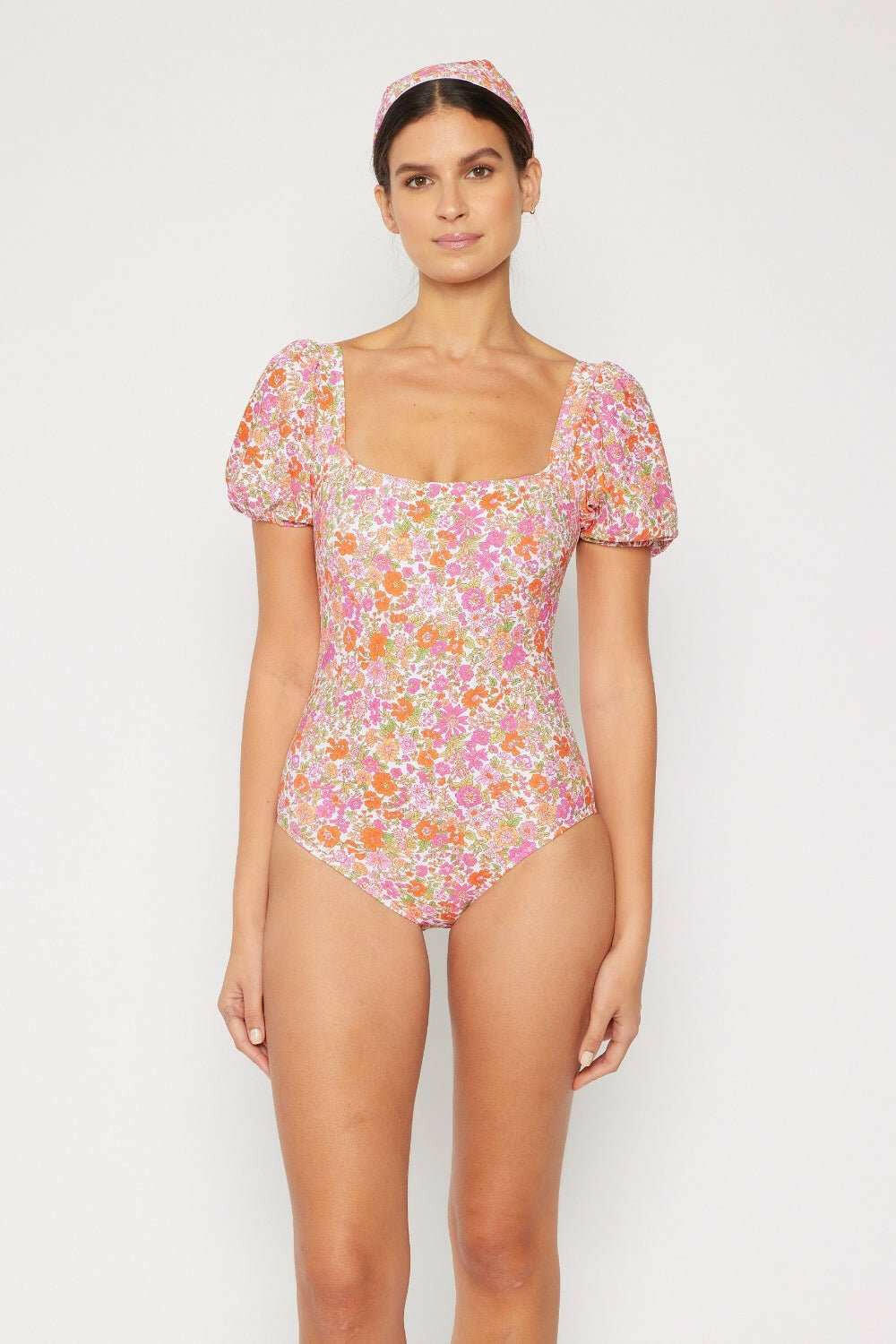 Marina West Swim Floral Puff Sleeve One - Piece - The Rogue Daisy