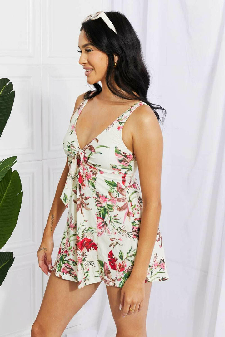 Marina West Swim 'Sail With Me' V - Neck Swim Dress - Full Size - The Rogue Daisy