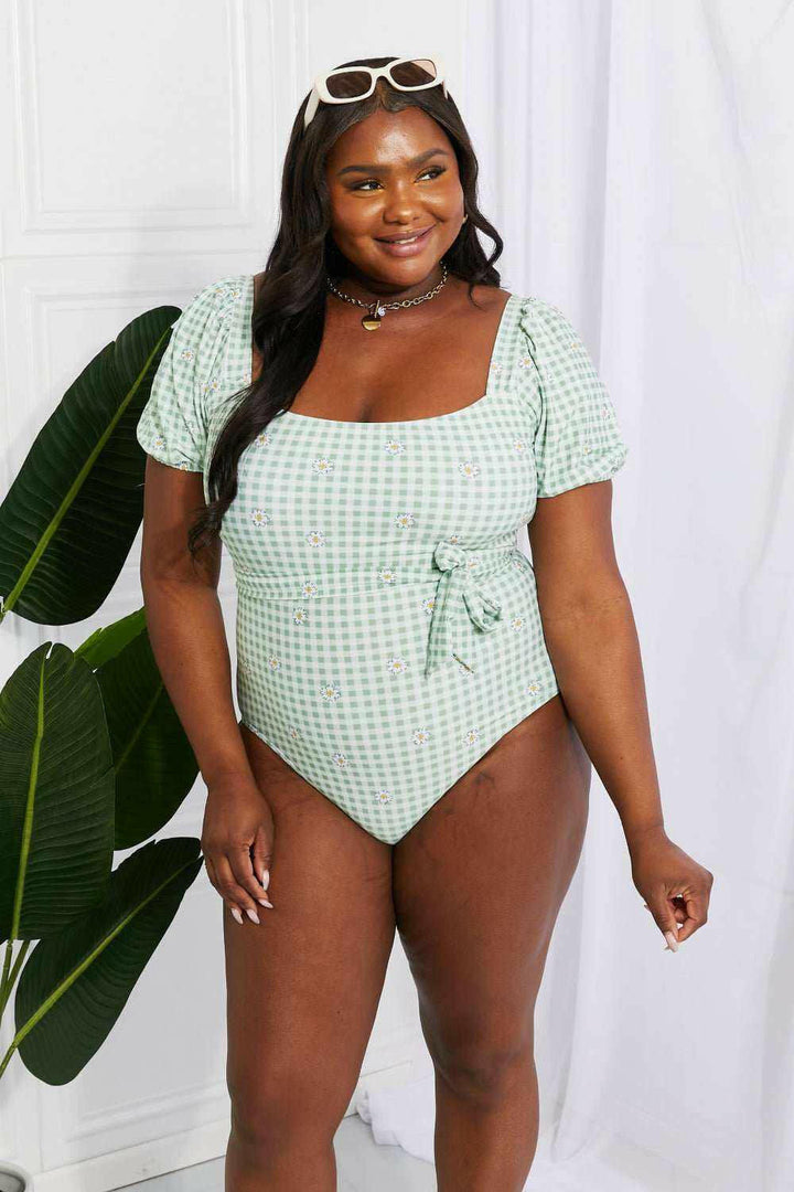 Marina West Swim 'Salty Air' Puff Sleeve One - Piece - The Rogue Daisy