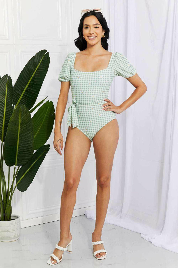 Marina West Swim 'Salty Air' Puff Sleeve One - Piece - The Rogue Daisy