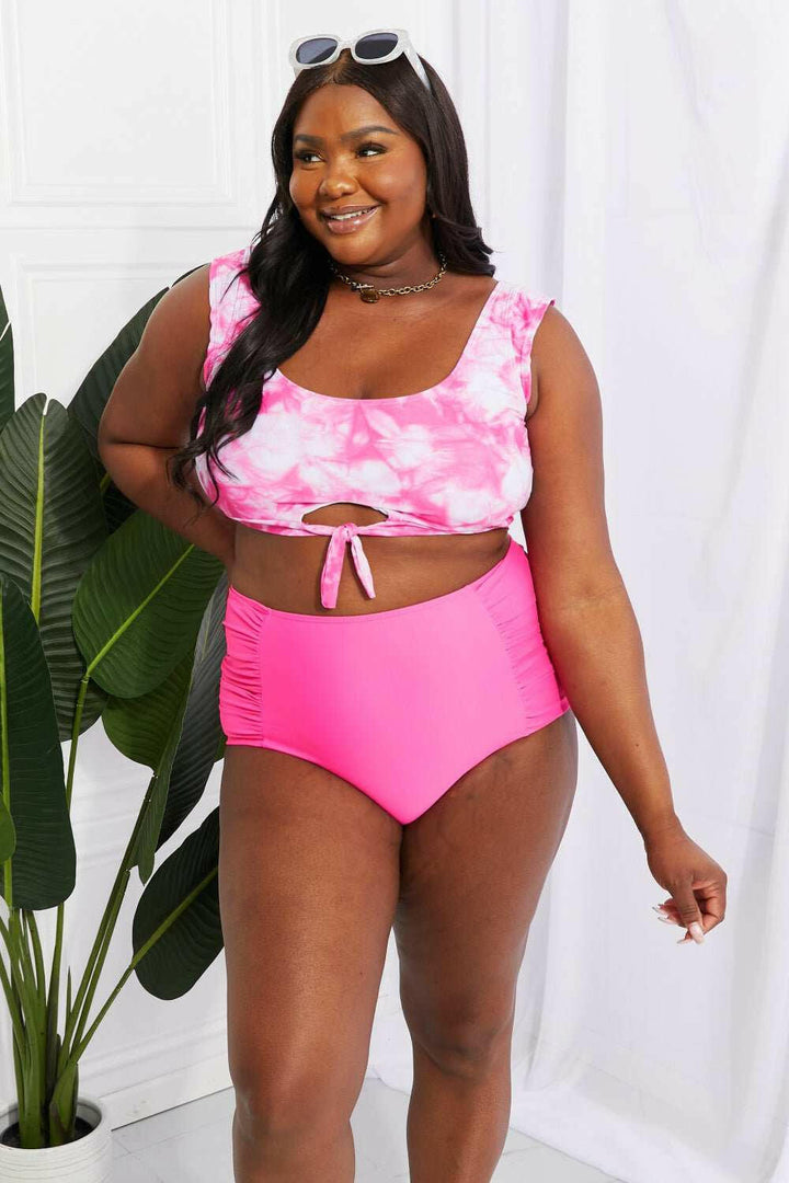 Marina West Swim 'Sanibel' Crop Swim Top and Ruched Bottoms Set - The Rogue Daisy