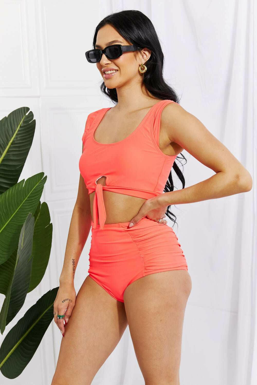 Marina West Swim 'Sanibel' Crop Top and Ruched Bottoms Set - The Rogue Daisy